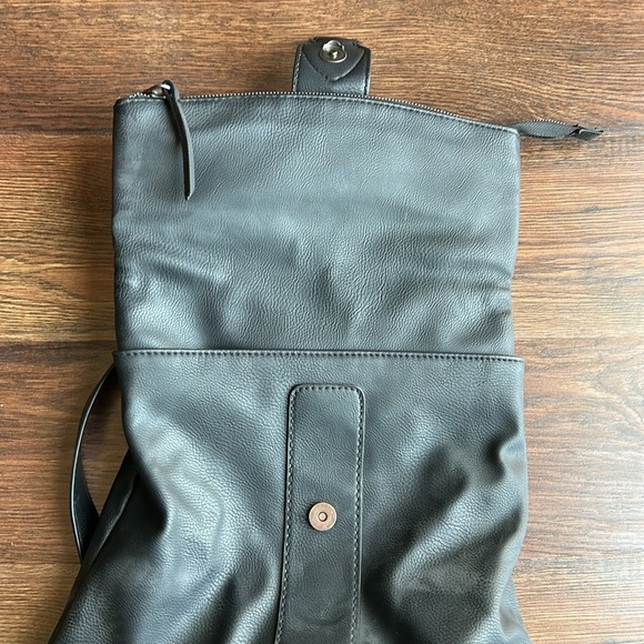 Universal Thread Black Faux Leather Bag | Faux Leather Backpack | Black Bag - Picture 3 of 9